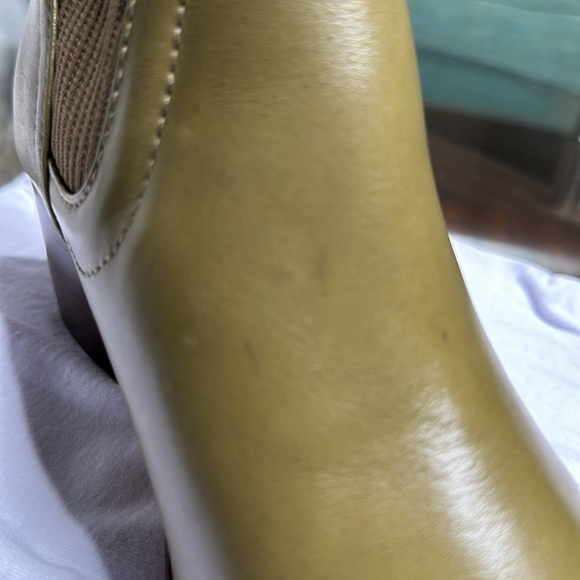 New Schutz Leather Sweater‎ Knit Mid Boots - Camille Knit color green size 8 - Picture 10 of 14